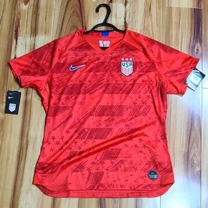 Womens Nike Alex Morgan USWNT Away Soccer Jersey Red CJ7022-688 Size XL $120